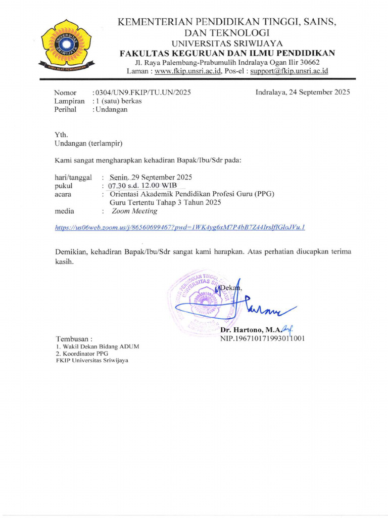 0304.SU - Orientasi Akademik GT 3 Tahun 2025 | PDF