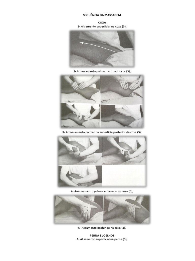 Sequência Completa de Massagem Corporal | PDF | Anatomia dos primatas ...