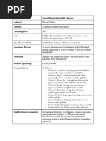 Wold Sentence Copy Test Administration Guide | PDF | Attention ...