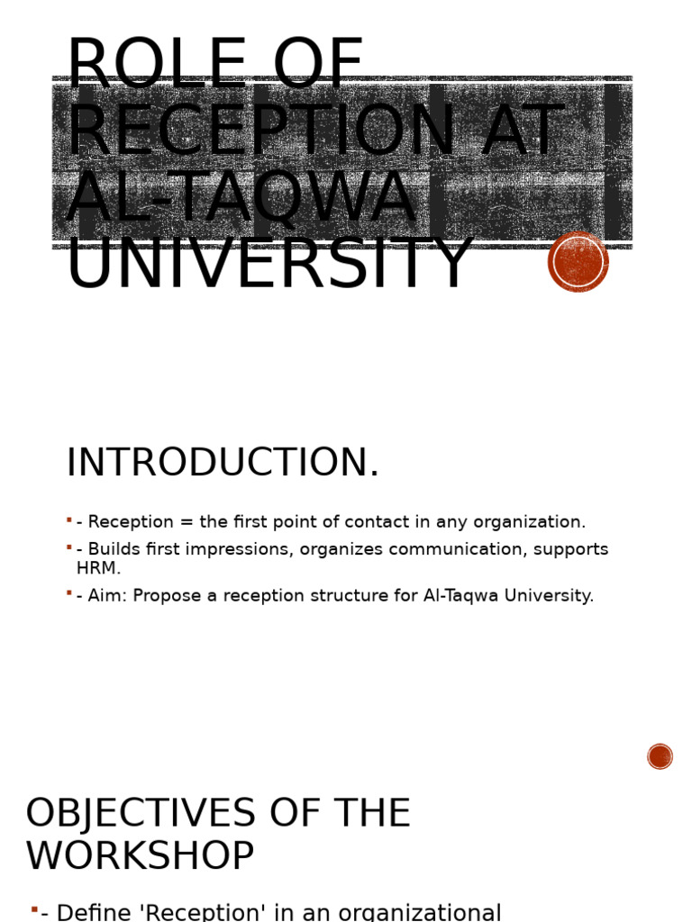 Reception Structure Proposal for Al-Taqwa University | PDF | Human ...