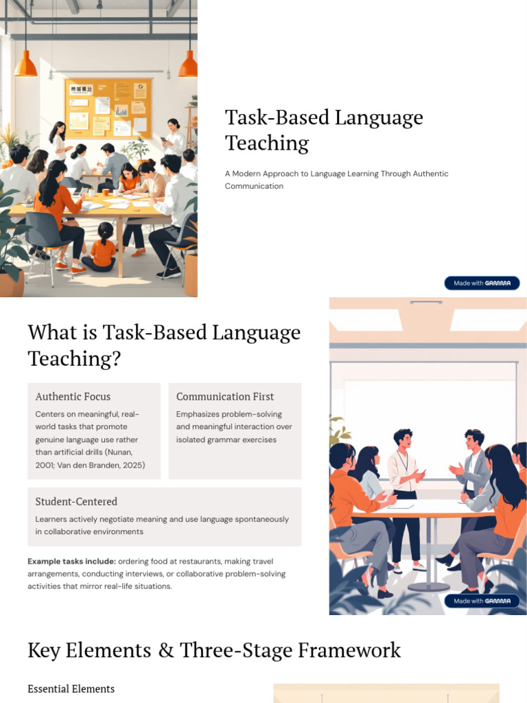 Task Based Language Teaching | PDF | Learning | Teaching