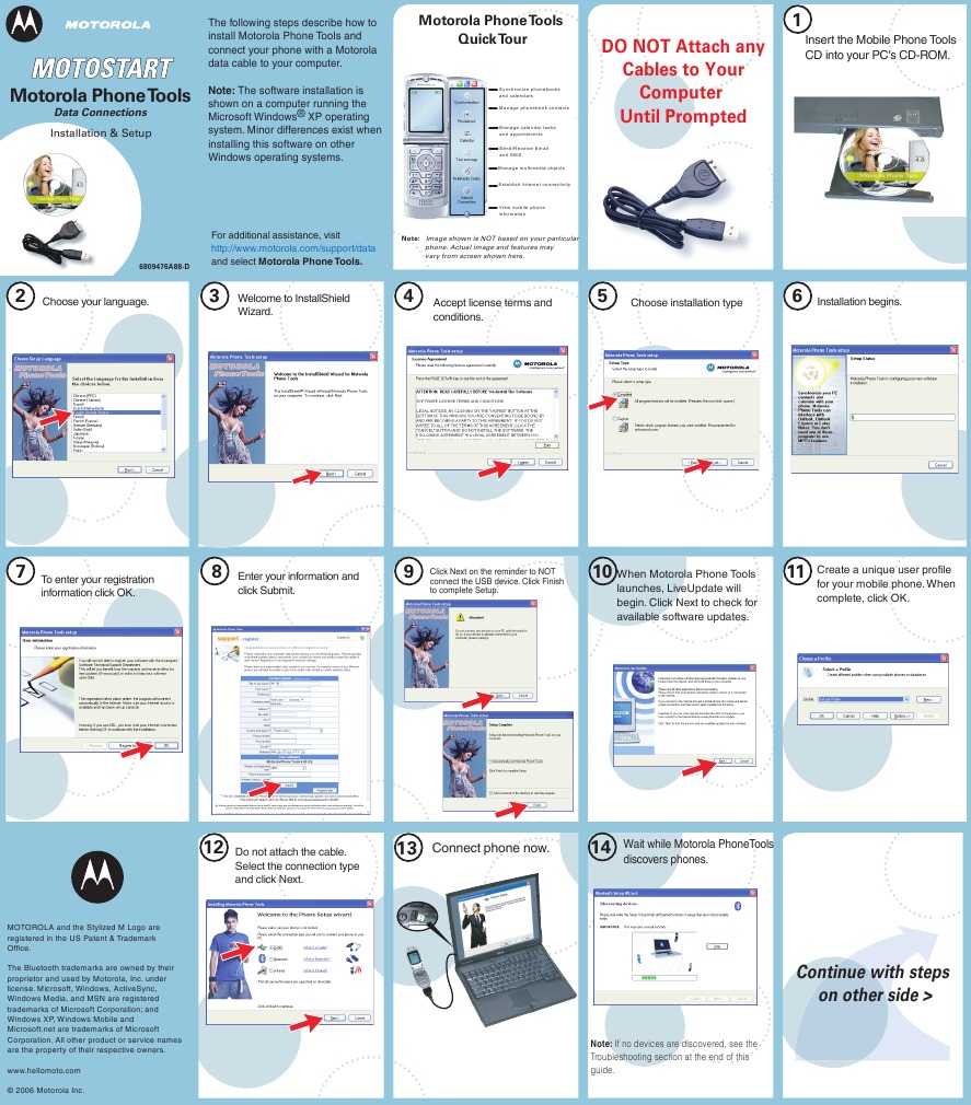 Motorola Phone Tools Installation Programs) Microsoft Windows
