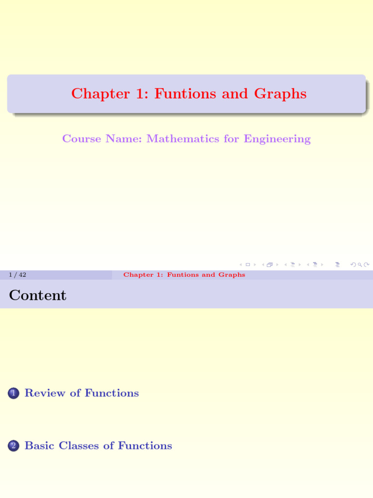 Functions and Graphs Overview | PDF | Function (Mathematics) | Mathematics