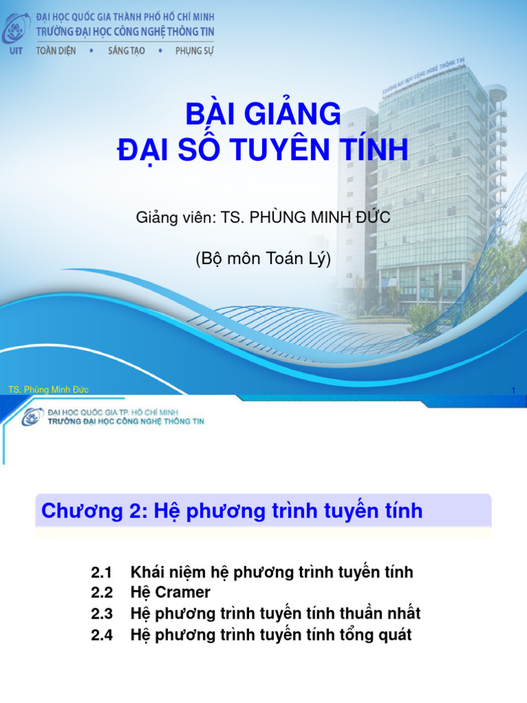 Bai Giang ĐSTT Ch2 | PDF