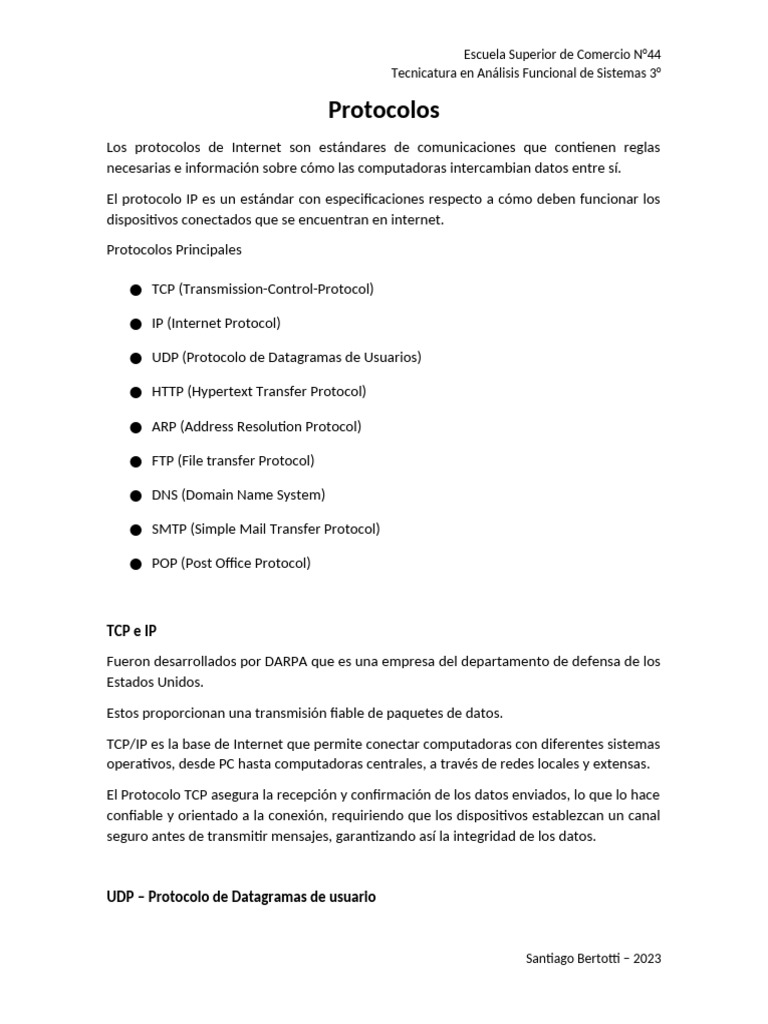 Protocolos de Internet: Guía Completa | PDF | Protocolos de internet ...