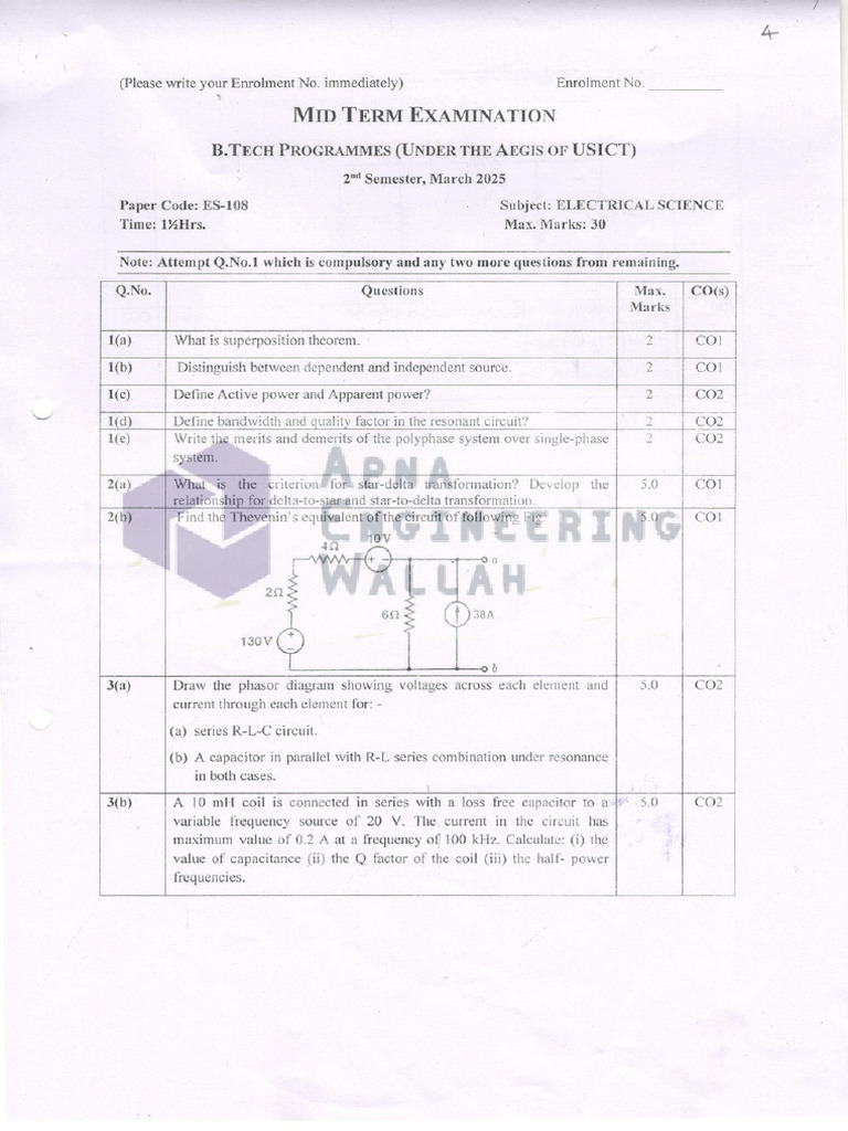 ES March 2025 Midsem | PDF