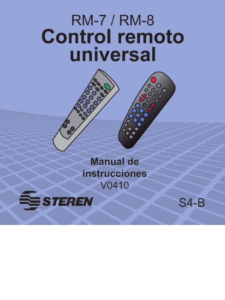 Manual y Codigos Del Control Remoto Steren