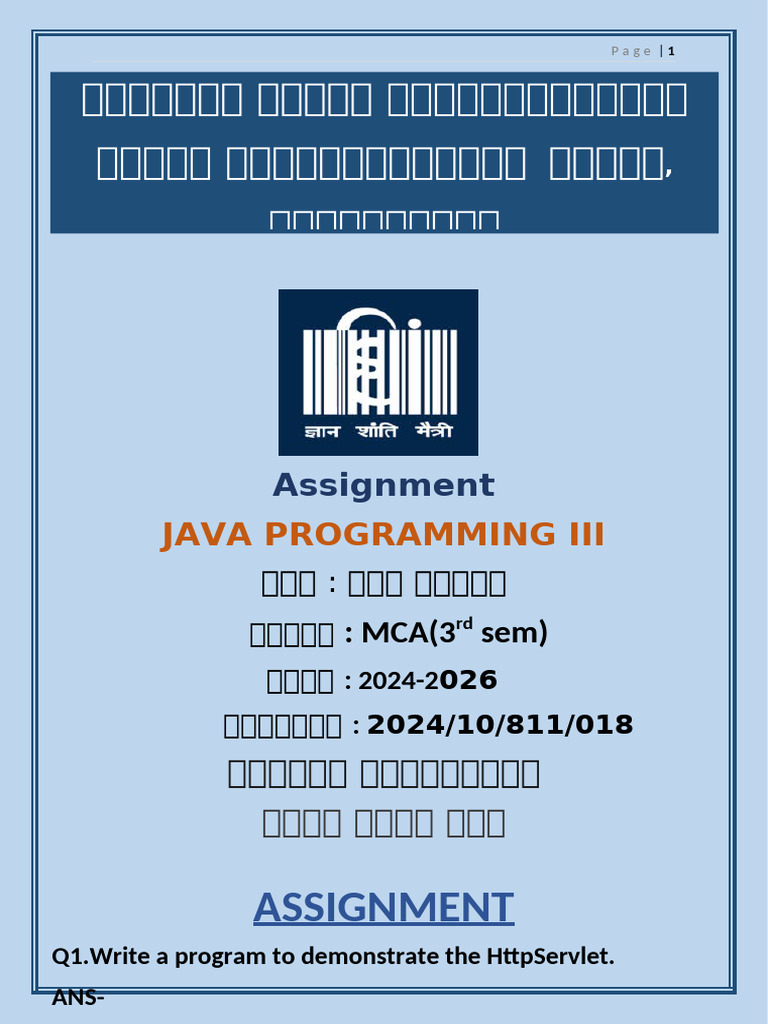Java 3 Assignment | PDF