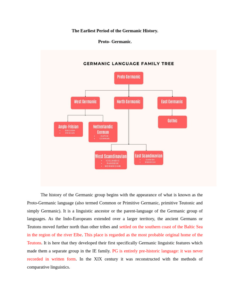 Overview of Proto-Germanic History | PDF | Germanic Peoples | Scandinavia