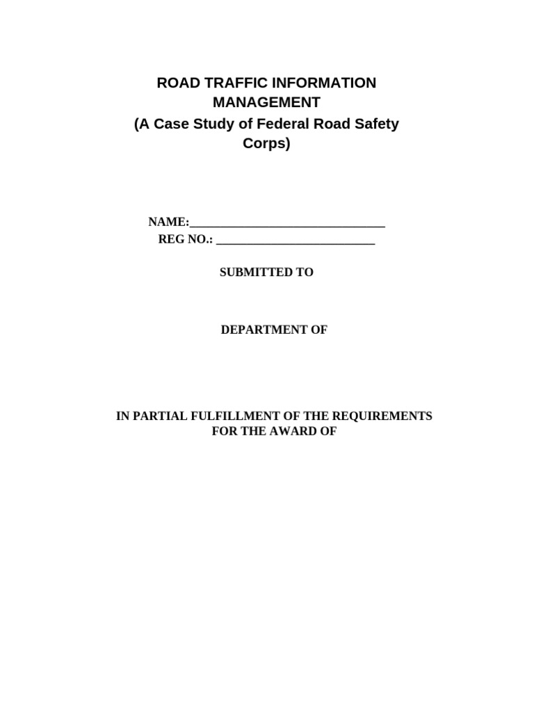 Road Traffic Information Management Study | PDF | Php | World Wide Web