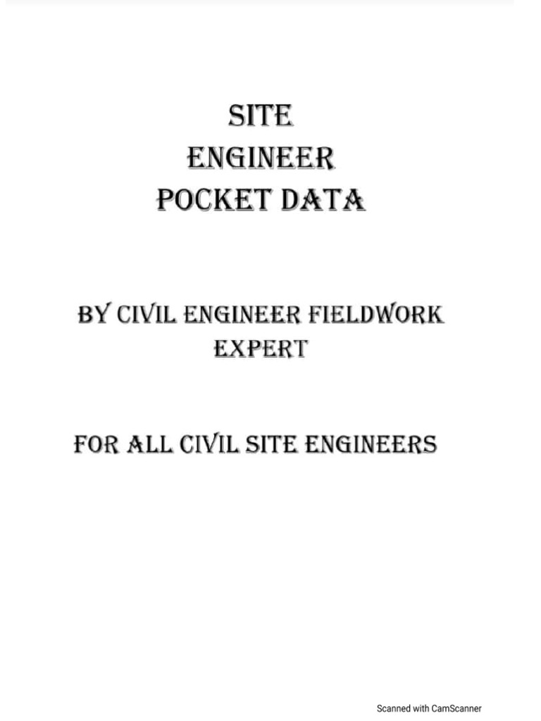 ?practical Handbook For Civil Site Engineer | PDF