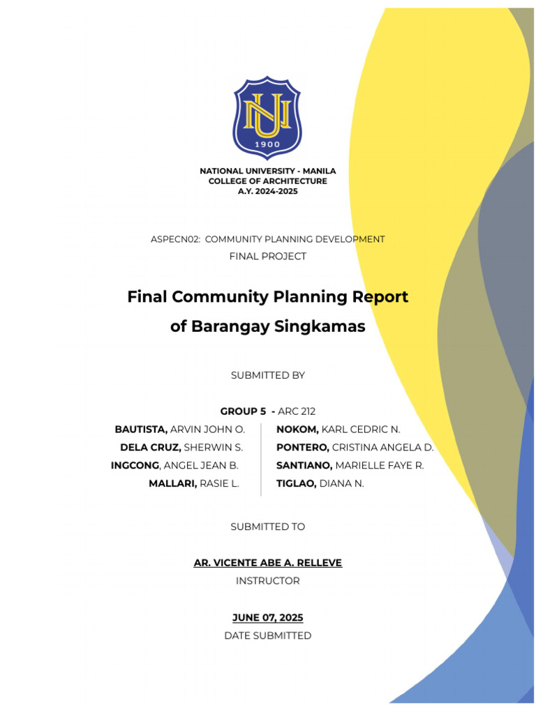 Community Development Plan for Singkamas | PDF