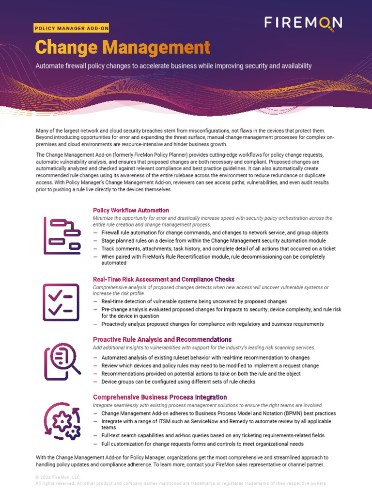 Streamline Change Management for Security | PDF | Automation ...
