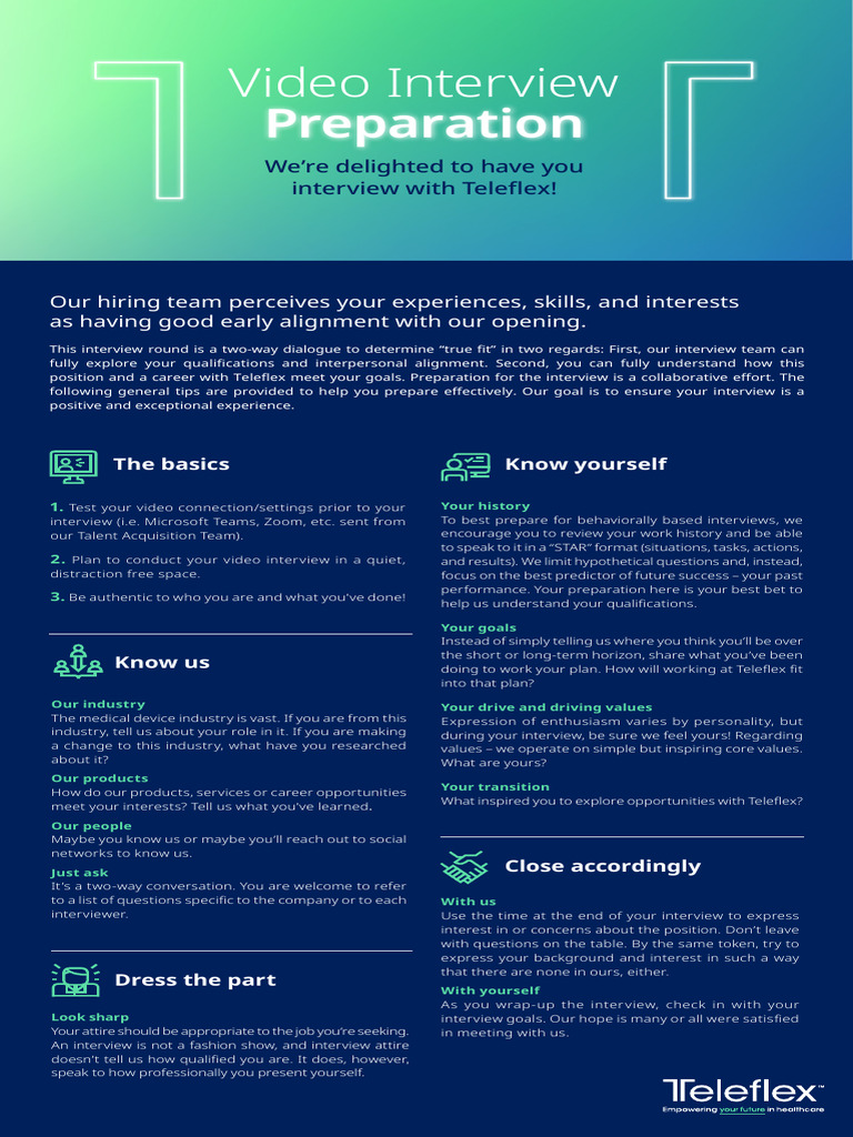 Video Interview Preparation Guide | PDF | Cognition | Behavioural Sciences