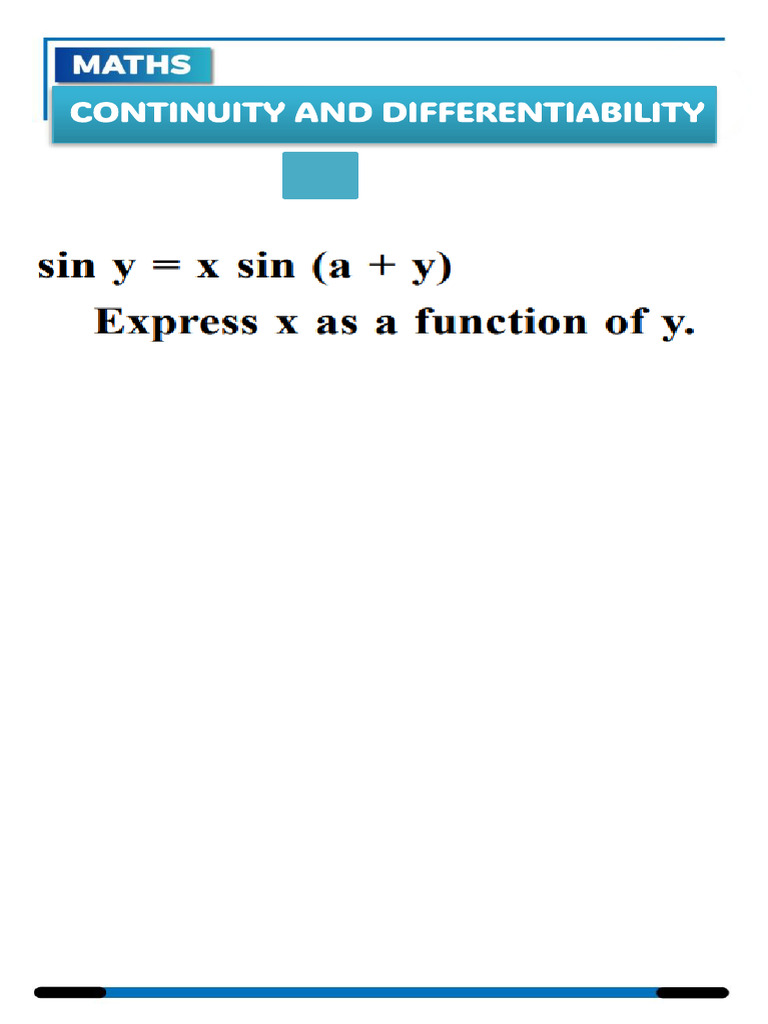 Continuity and Differentiability WorksheetWorksheet | PDF