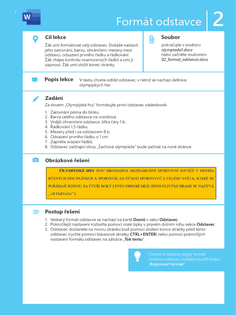 02 Format Odstavce | PDF
