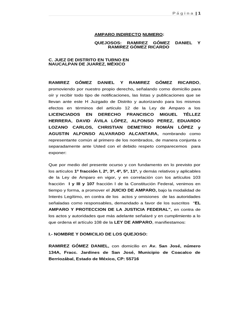 Amparo Indirecto por Orden de Aprehensión | PDF | Convenio europeo de ...
