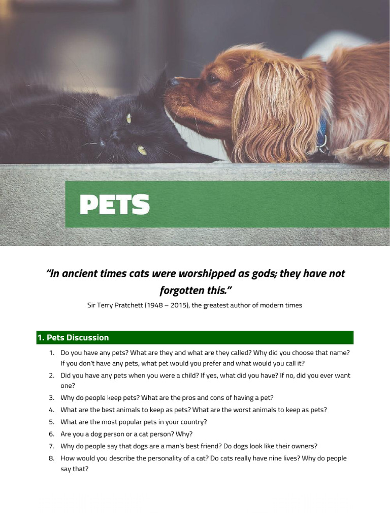 Exploring Pet Ownership and Care | PDF | Dogs | Pet