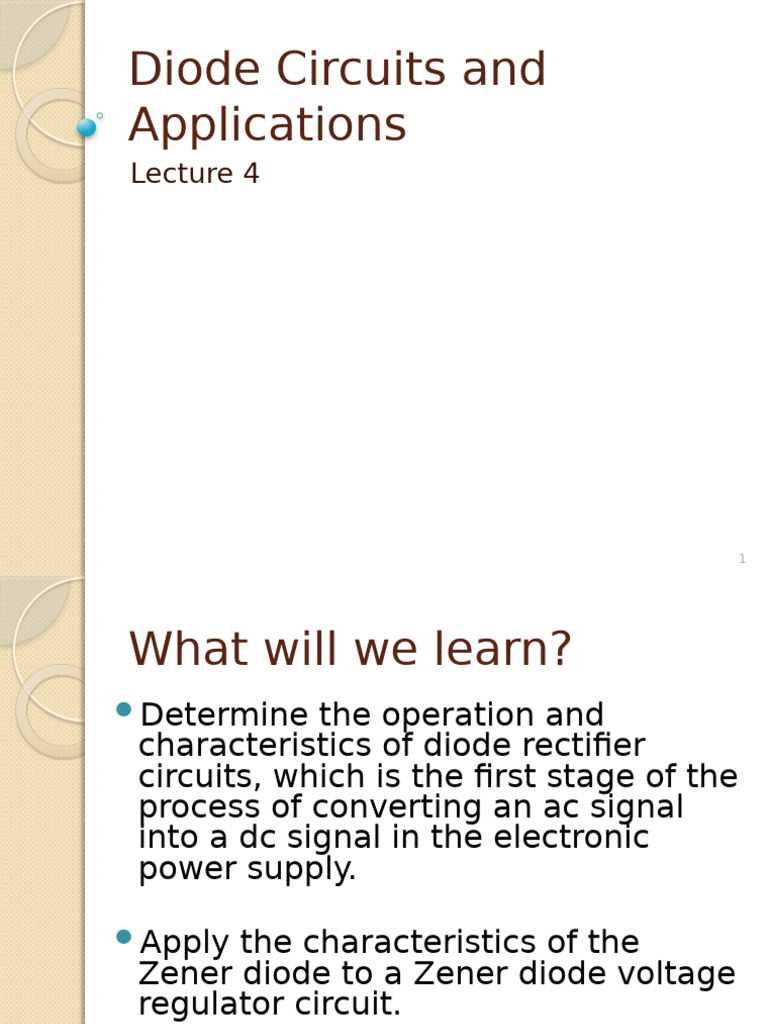 Diode Rectifiers and Voltage Regulators | PDF | Rectifier | Diode