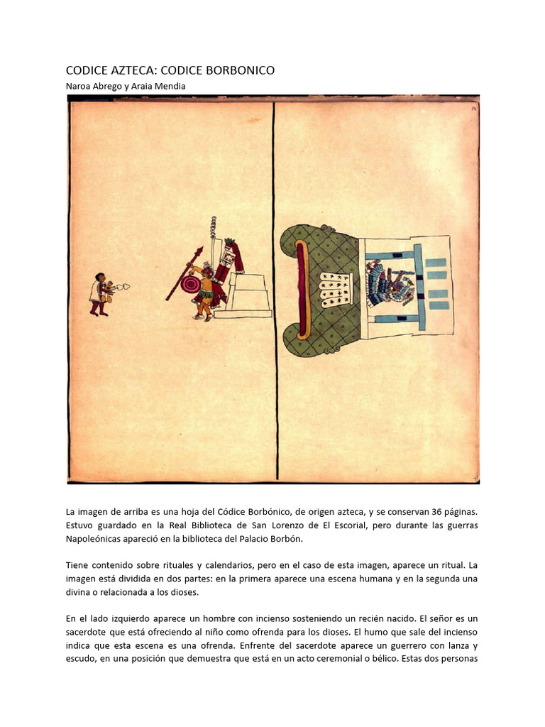 Codice Azteca - Codice Borbonico | PDF