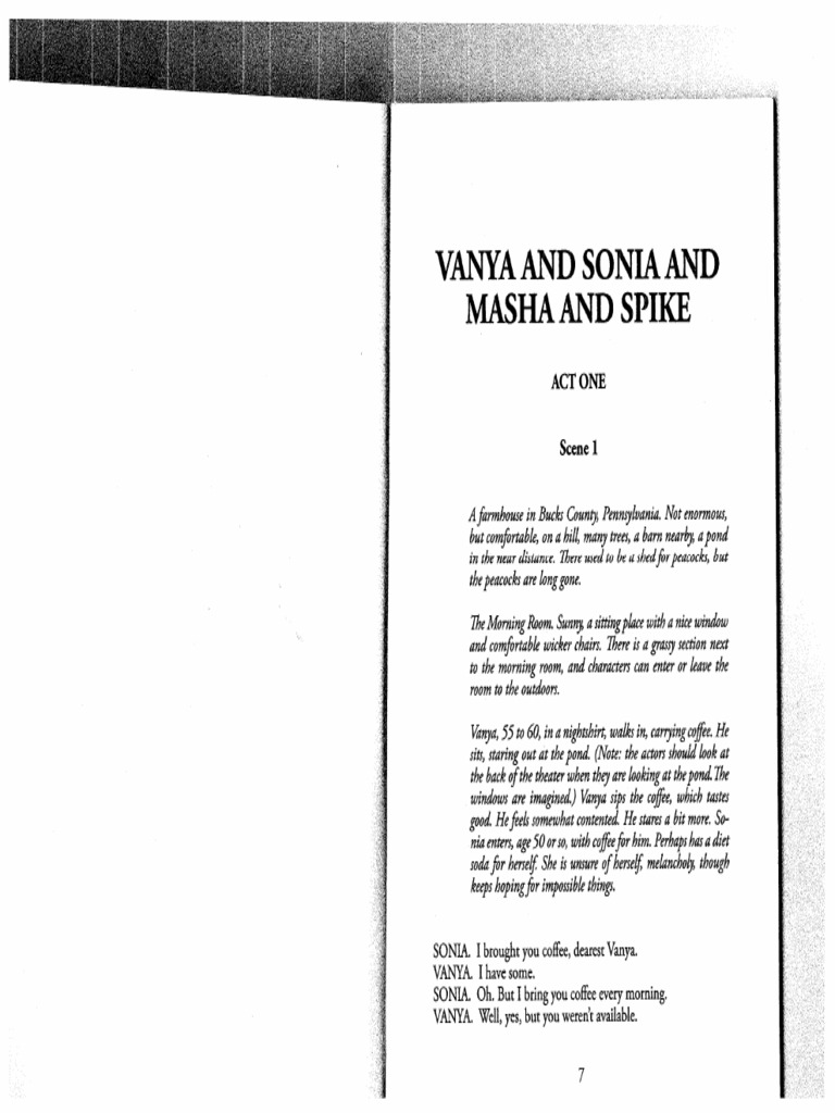 Vanya Script | PDF