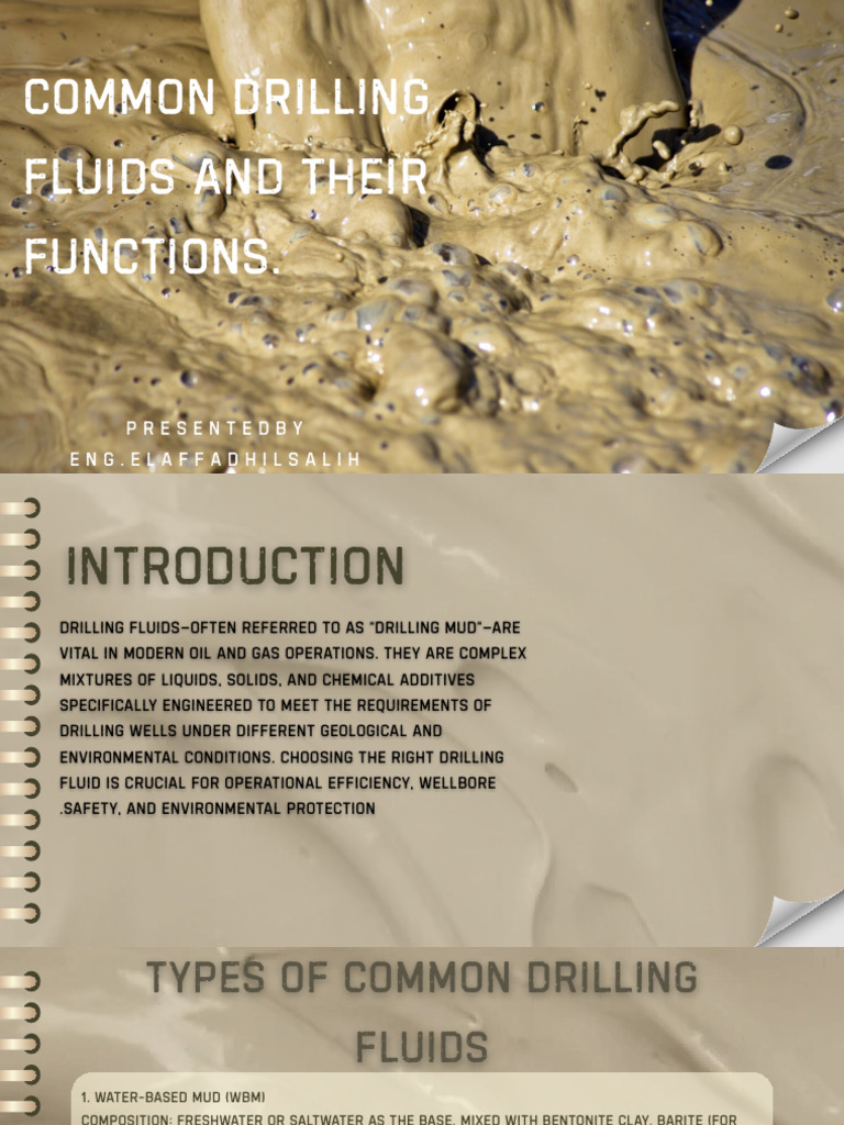 Common Drilling Fluids Overview | PDF | Oil Well