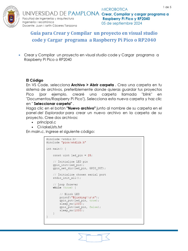 Guía para Programar Raspberry Pi Pico | PDF | Tecnología de sistema ...