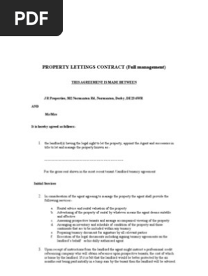 Landlord Contract
