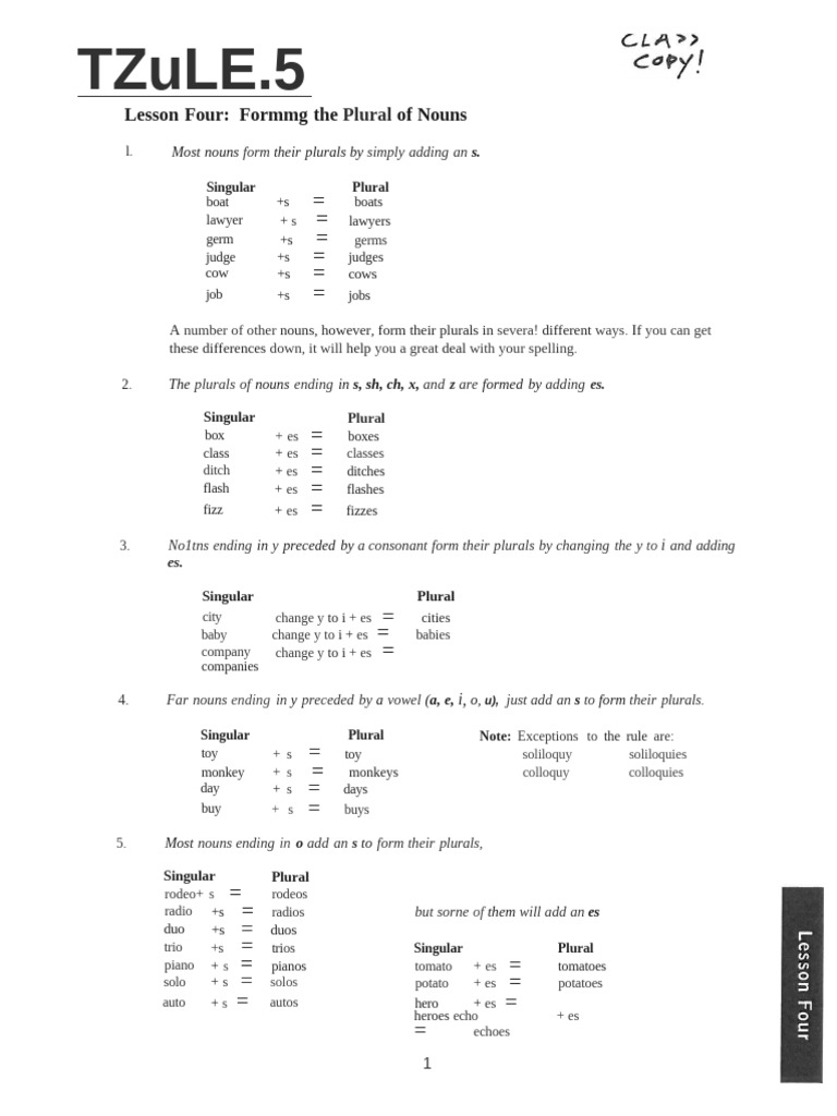 Grammar Plurals | PDF | Plural | Linguistic Typology