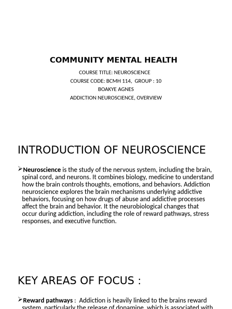 Community Mental Health | PDF