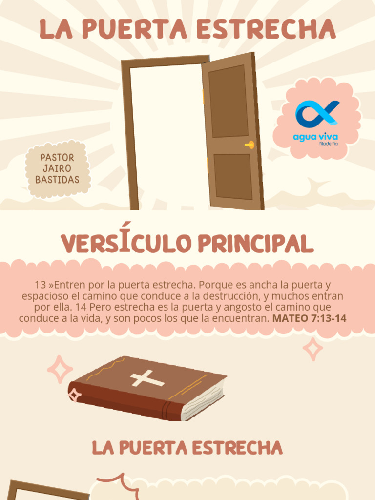 La puerta estrecha: camino a la vida | PDF | Pecado | Cristo (título)