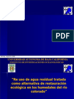 Re Uso de Agua Como Alternativa de Restauración Ecológica - Manuel Galindo