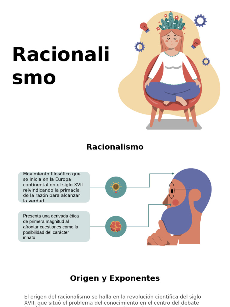 Philosophy Infographics by Slidesgo | PDF | Racionalismo | René Descartes
