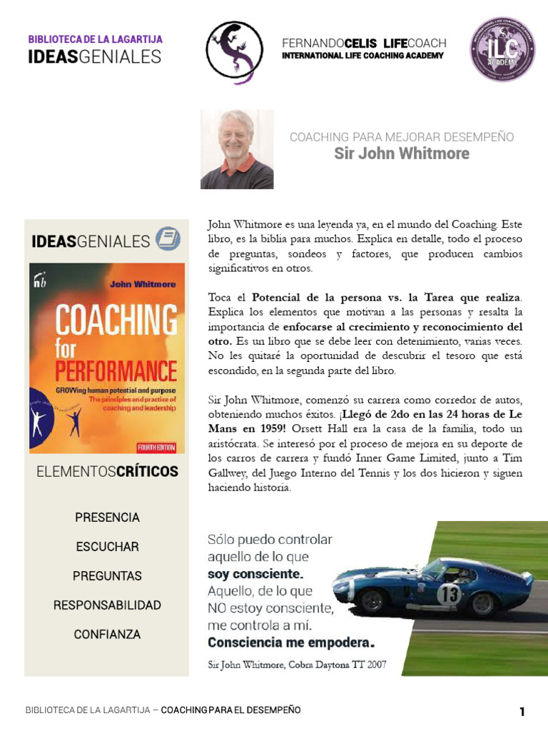 Coaching For Improved Performance Final | PDF | Sicología