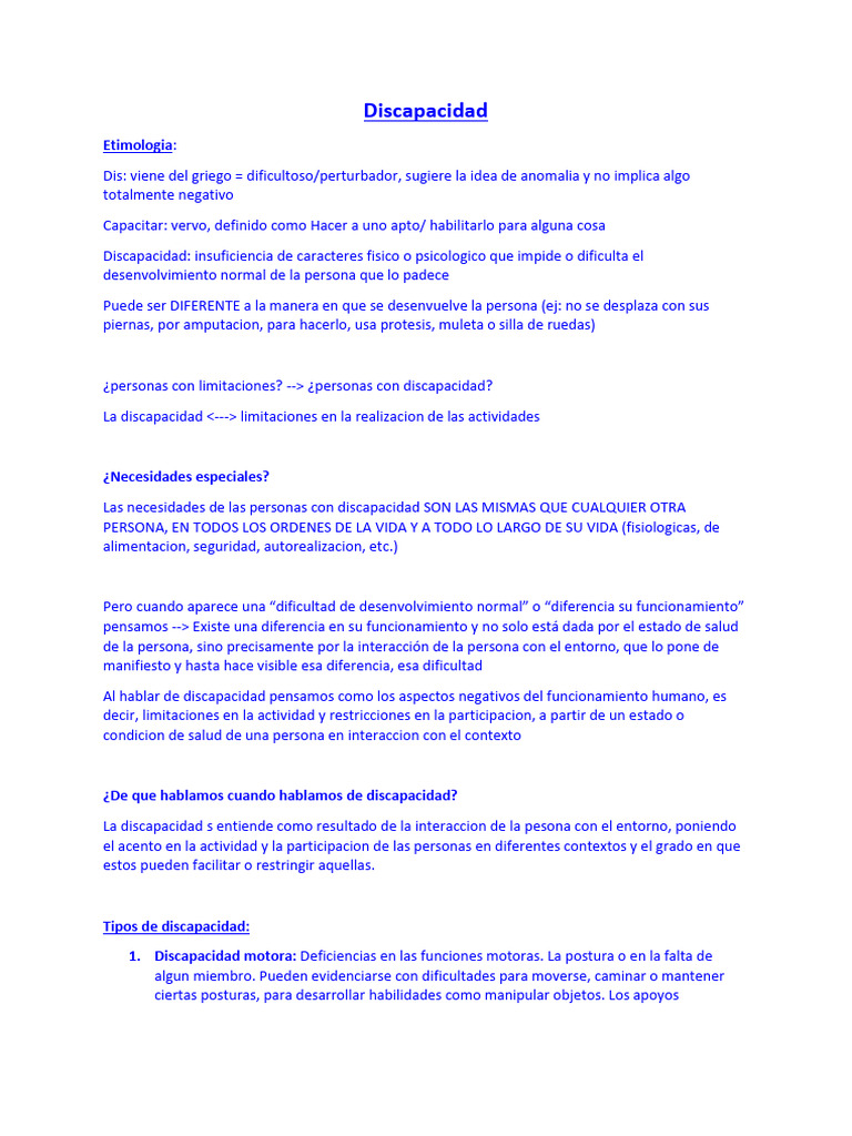 Comprendiendo la Discapacidad y sus Modelos | PDF | Invalidez