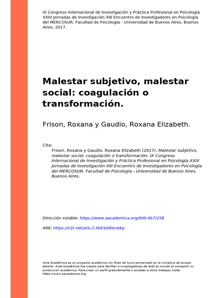 Malestar y Violencia en la Escuela | PDF | Psicoanálisis | Ciencias del ...