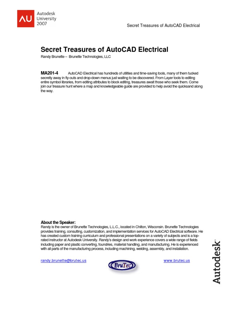 AutoCAD Electrical Hidden Tools Guide | PDF | Auto Cad | Databases