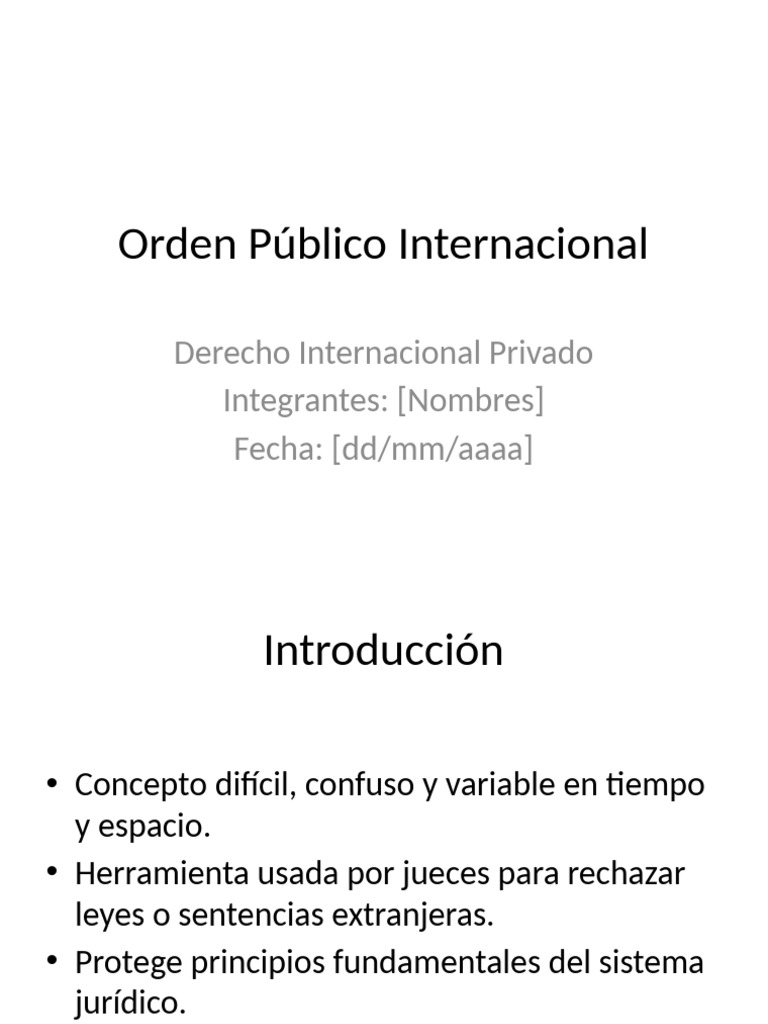 Orden Publico Internacional | PDF | Justicia | Crimen y violencia