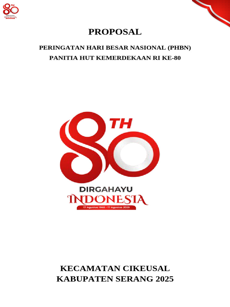 Proposal PHBN Cikeusal 80 | PDF