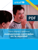 Cómo Diseñar y Gestionar Evaluaciones Centradas en La Equidad, UNICEF