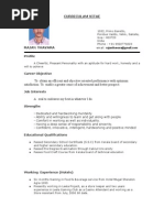 Download Curriculam Vitae Rajan1 by rajanthavara SN927246 doc pdf