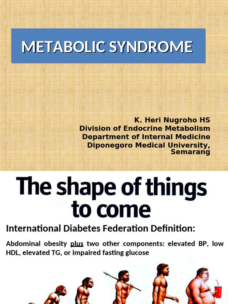Understanding Metabolic Syndrome Risks | PDF | Metabolic Syndrome ...