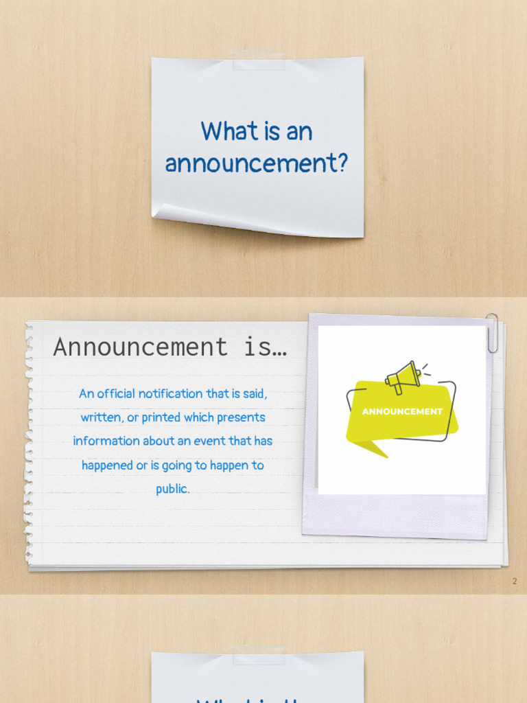 Understanding Announcements: Types & Examples | PDF | Aviation | Transport