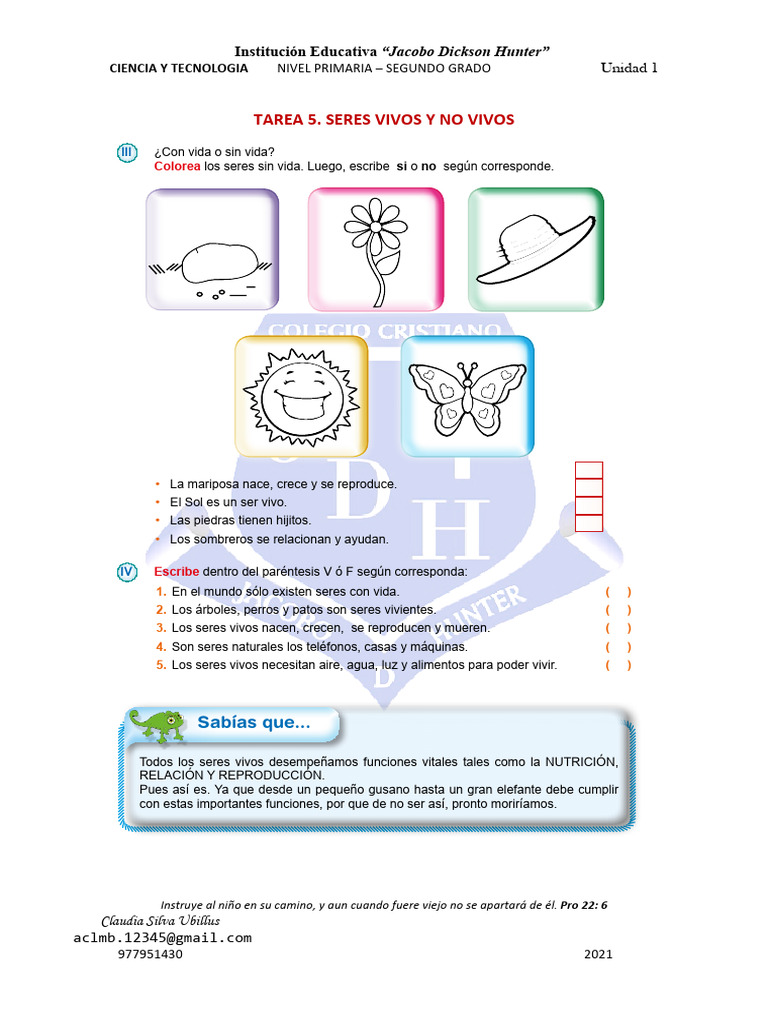 Tarea 5 Uni 1 Ciencia y Tecnologia | PDF