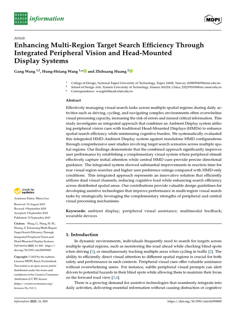 Enhancing Multi-Region Target Search Efficiency Through Integrated ...