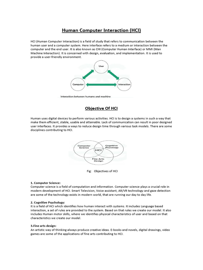 Understanding Human Computer Interaction | PDF | Graphical User ...