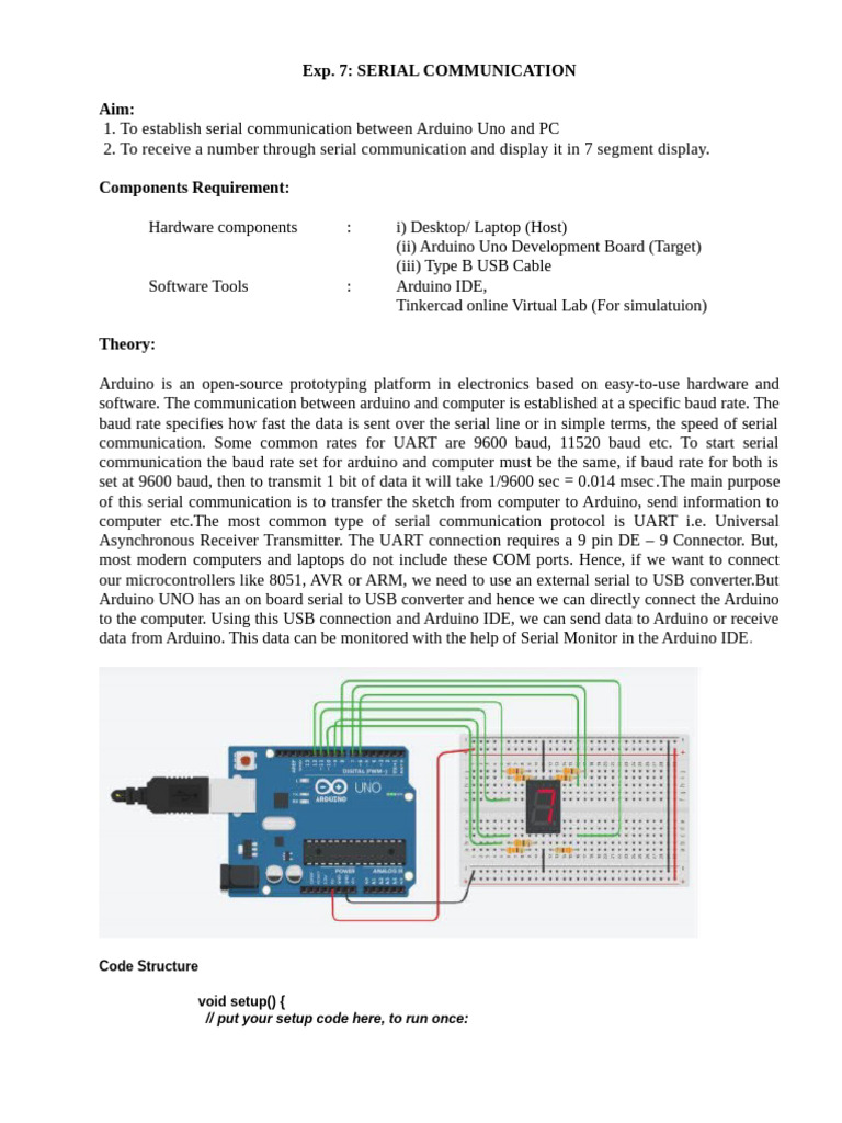Arduino Serial Communication Setup | PDF | Arduino | Radio Frequency ...