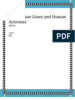 Greenhouse Gases and Human Activities: Snc2D