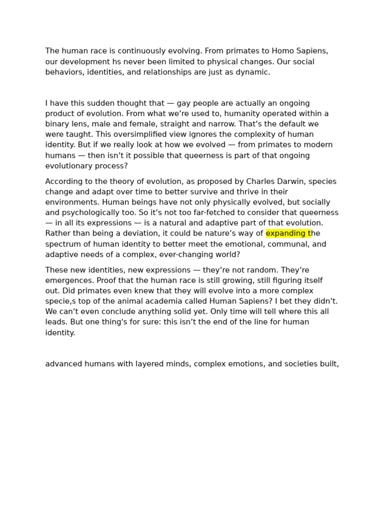 Queerness as Evolutionary Progress | PDF