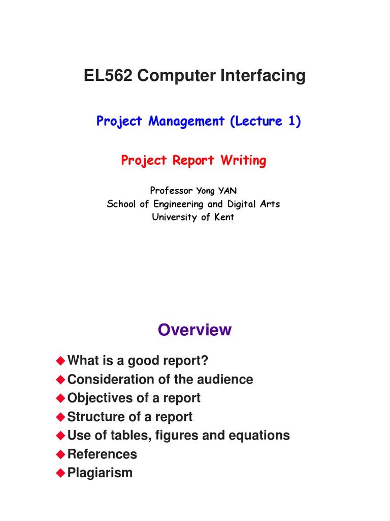 Project Management 2011 l1 Report Writing | PDF | Human–Computer ...